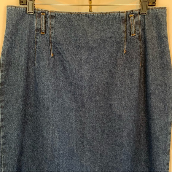 Vintage Northwest Blue Denim Midi Skirt - Picture 4 of 10